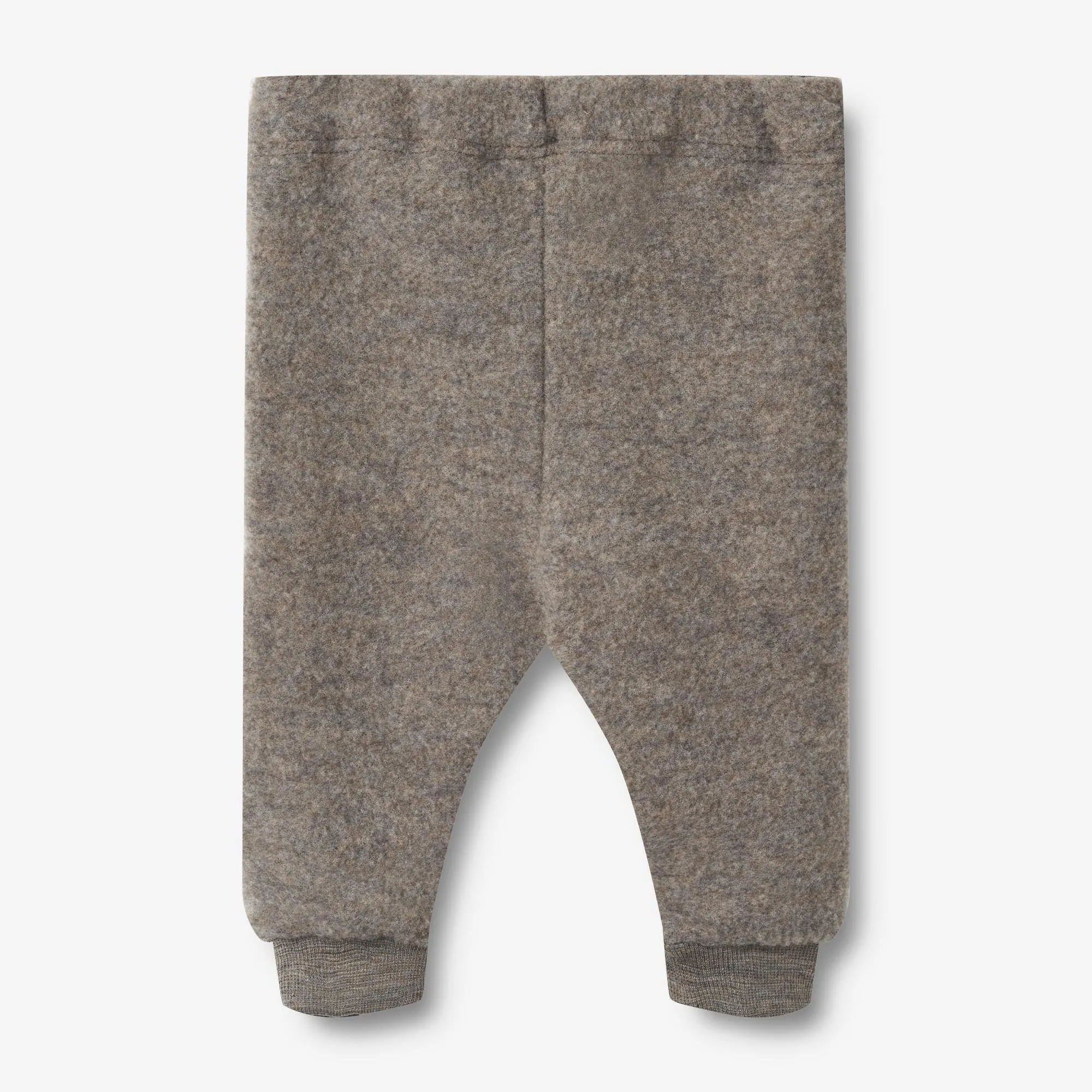 Wool Fleece Trousers Kinnie - brown melange