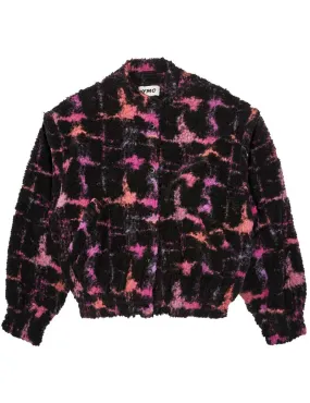 Ymc Jordan Graffiti Fleece Bomber Jacket Black Multi