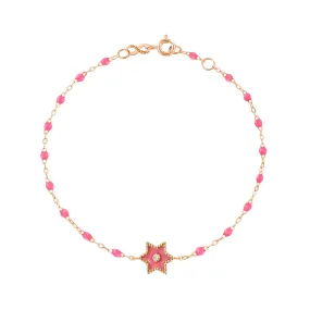 Étoile Diamond Bracelet, Pink, Rose Gold, 6.7